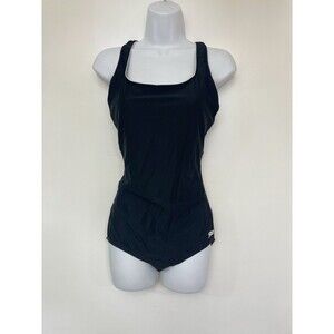 Speedo vintage one piece swimsuit Size 10 B16 color Black
